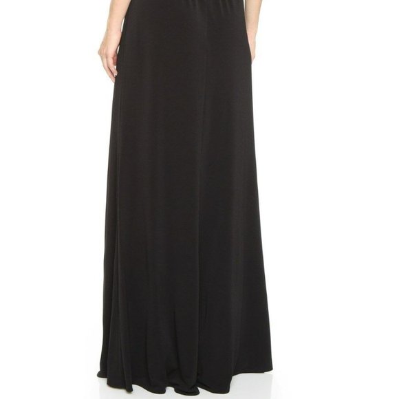 Rachel Zoe Black Open Back Strapless Drape Maxi Dress Size 0 NWT $595 - Picture 2 of 2